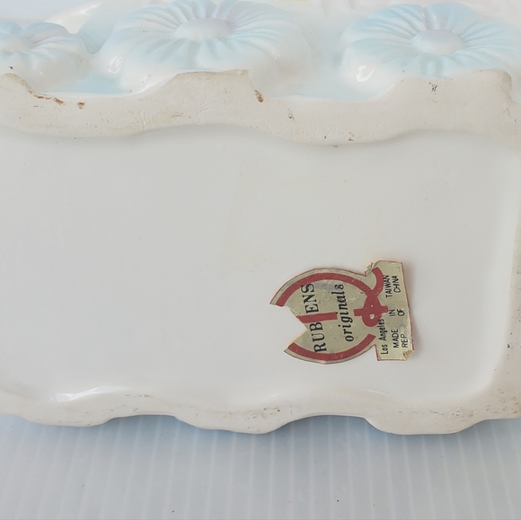 Rubens Originals Animal Train Planter Baby Nursery Chick Elephant Taiwan Vtg 80s - Picture 8 of 8